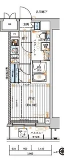 メインステージ元住吉【3階】の間取り