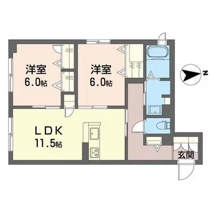 Breeze湘南茅ヶ崎【2階】の間取り
