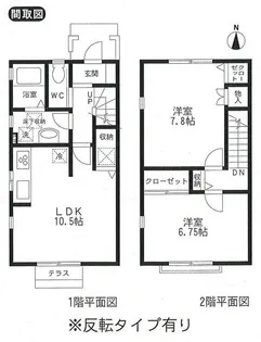 静岡県駿東郡清水町伏見【一戸建】の間取り