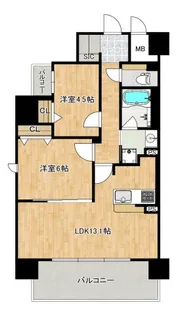F-Crest Sugahara【9階】の間取り