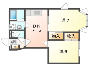 グリーンハウス【1階】の間取り