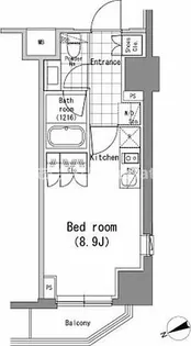 パークハビオ新橋【9階】の間取り