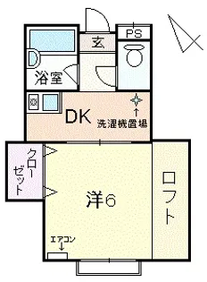 ヴィレッヂコート深田【2階】の間取り