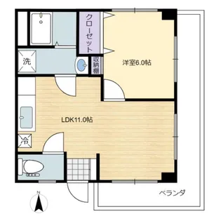 中田ビル【2階】の間取り