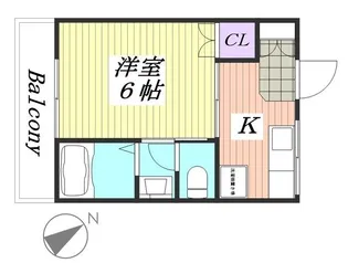 クレセール大和【2階】の間取り
