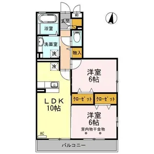 ソレアード【3階】の間取り