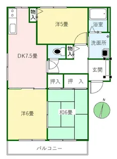 ヴェイル古国府 II【2階】の間取り