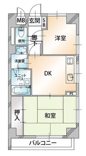 U residence三鷹【2階】の間取り