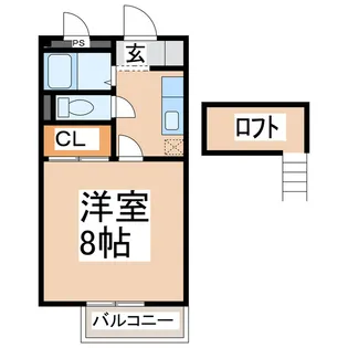 サンシャインハイツ【2階】の間取り