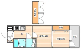 No.48 PROJECT2100博多【15階】の間取り