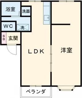 レジデンス金岡【2階】の間取り