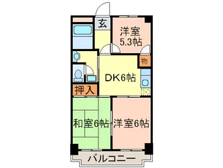 スカイハイツふじの間取り