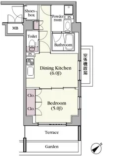 プラチナコート中目黒【2階】の間取り