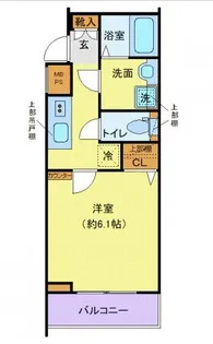 クレヴィスタ立石【4階】の間取り