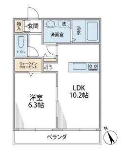 ペルラ湘南【1階】の間取り