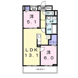 サンフローレ【3階】の間取り