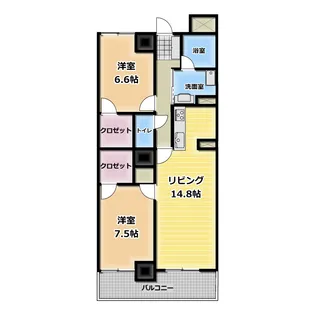 ザ・呉服町タワー【10階】の間取り