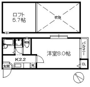 ポラリス友丘【1階】の間取り