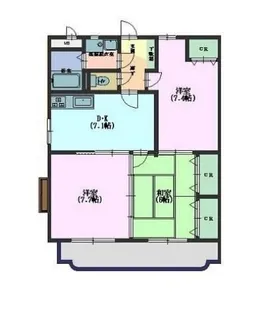 コスモス A【1階】の間取り