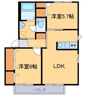 アスナロ【1階】の間取り