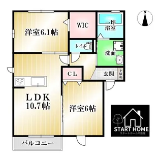プレミールC【2階】の間取り