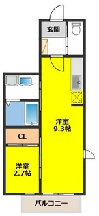 ポライトリーA【1階】の間取り