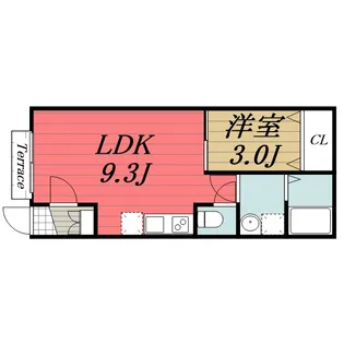 カーサ・ソレイユ八幡宿【1階】の間取り