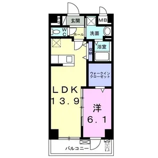 天神台ヒルズ【3階】の間取り