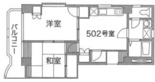 ベルジュピノ【5階】の間取り