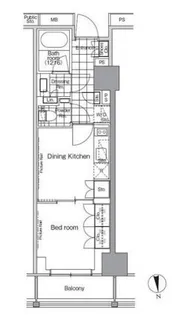 パークハビオ門前仲町【7階】の間取り