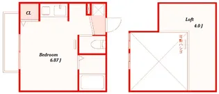 ランドヒルズ西谷【2階】の間取り