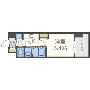 アドバンス新大阪ウエストゲートII【4階】の間取り