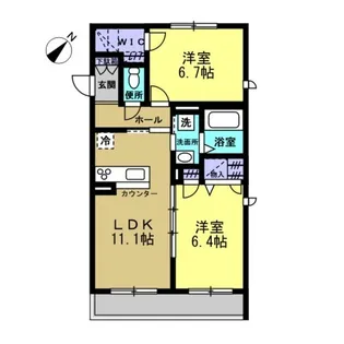 セルセII【2階】の間取り