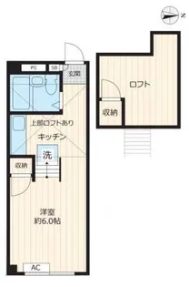 阿佐ヶ谷タウンハウス【2階】の間取り