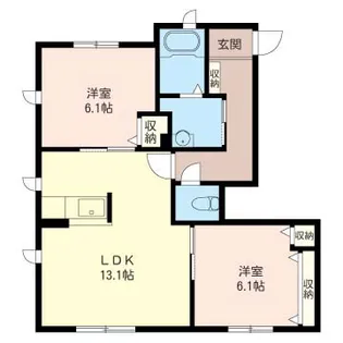 リヴィエールA【1階】の間取り