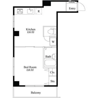 第六ホクシンビル【2階】の間取り