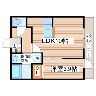 Wisteria森林公園【1階】の間取り