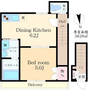 パークサイド荒川【2階】の間取り