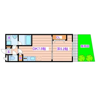 CASA TUTTI【1階】の間取り