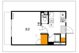イースト207【2階】の間取り