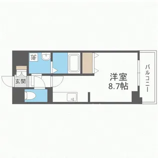 エストゥルースプラスサウス大阪【4階】の間取り