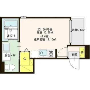 アルソーレ小岩【2階】の間取り