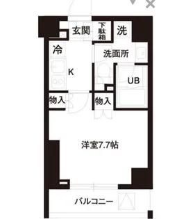 レジディア白金高輪【2階】の間取り