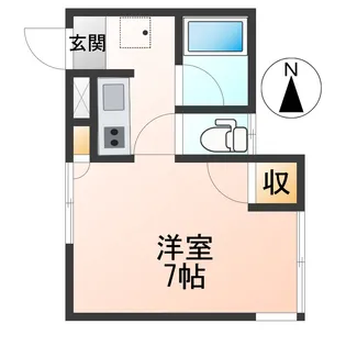 レジデンス大手町【1階】の間取り