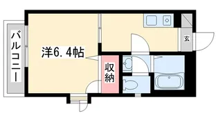 ディアス新野辺【1階】の間取り