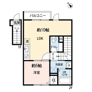 BLUE MOON VILLA【1階】の間取り