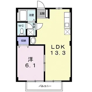 コーポ横浜I【2階】の間取り