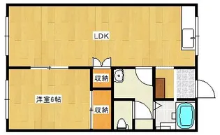 パークサイドコーポ【2階】の間取り