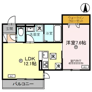 アウスレーゼA棟【1階】の間取り
