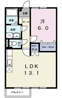 ニューエルディム土器【1階】の間取り